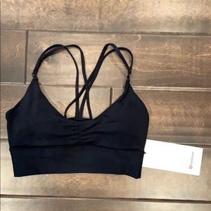 lululemon Black Coastline Bikini Swim Top - Size 4